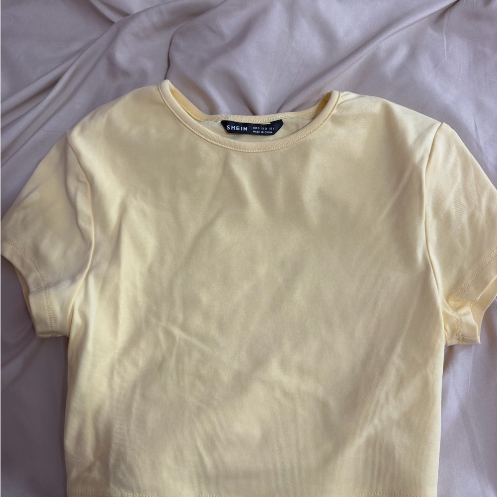SHEIN Soft Yellow Tee